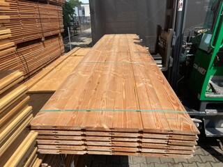 Ca. 36x Douglas Blokhut Profiel, 28x175mm, lengte 500cm